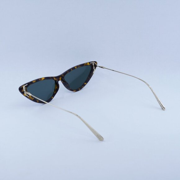 Dior MISSDIOR B4U 22C0 Sunglasses Havana Cat Eye Frame, Green Lenses main image 9
